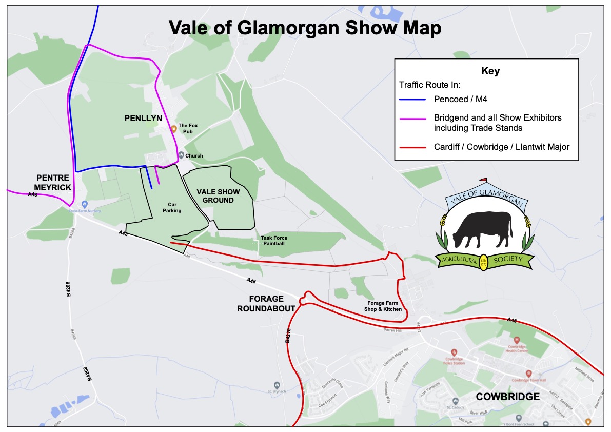 Vale Show Way In Map 